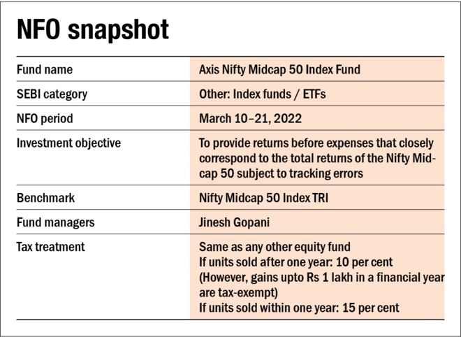 NFO review: Axis Nifty Midcap 50 Index Fund