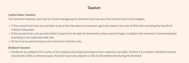 What is the tax treatment of multi-asset allocation funds?