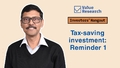 investors-hangout-reminder-1-tax-saving-investment